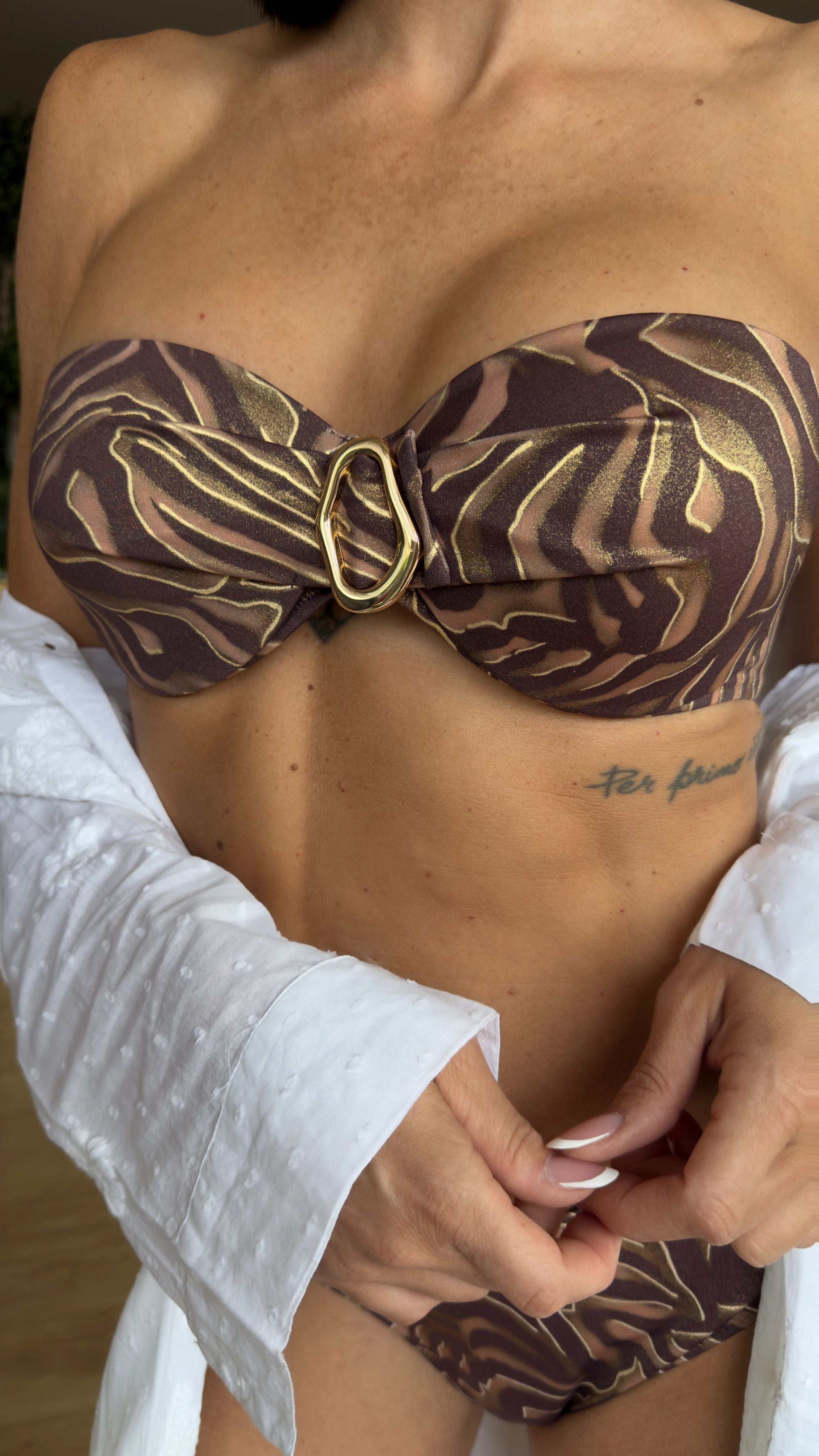 BIKINI ZEBRA BRONZO