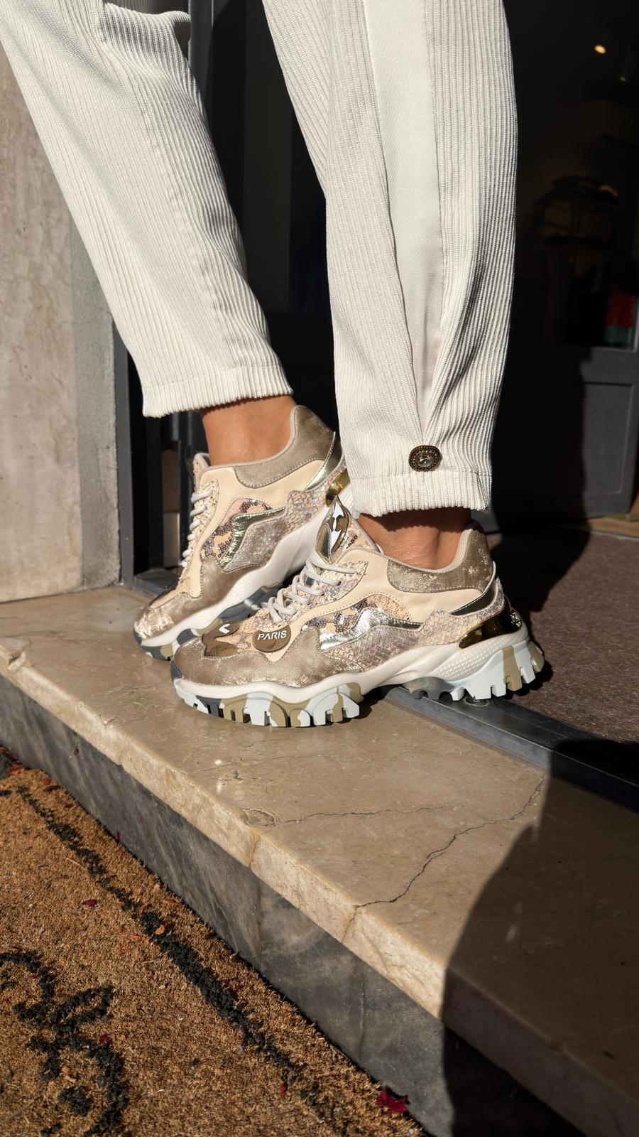 SNEAKERS BEIGE BROWN