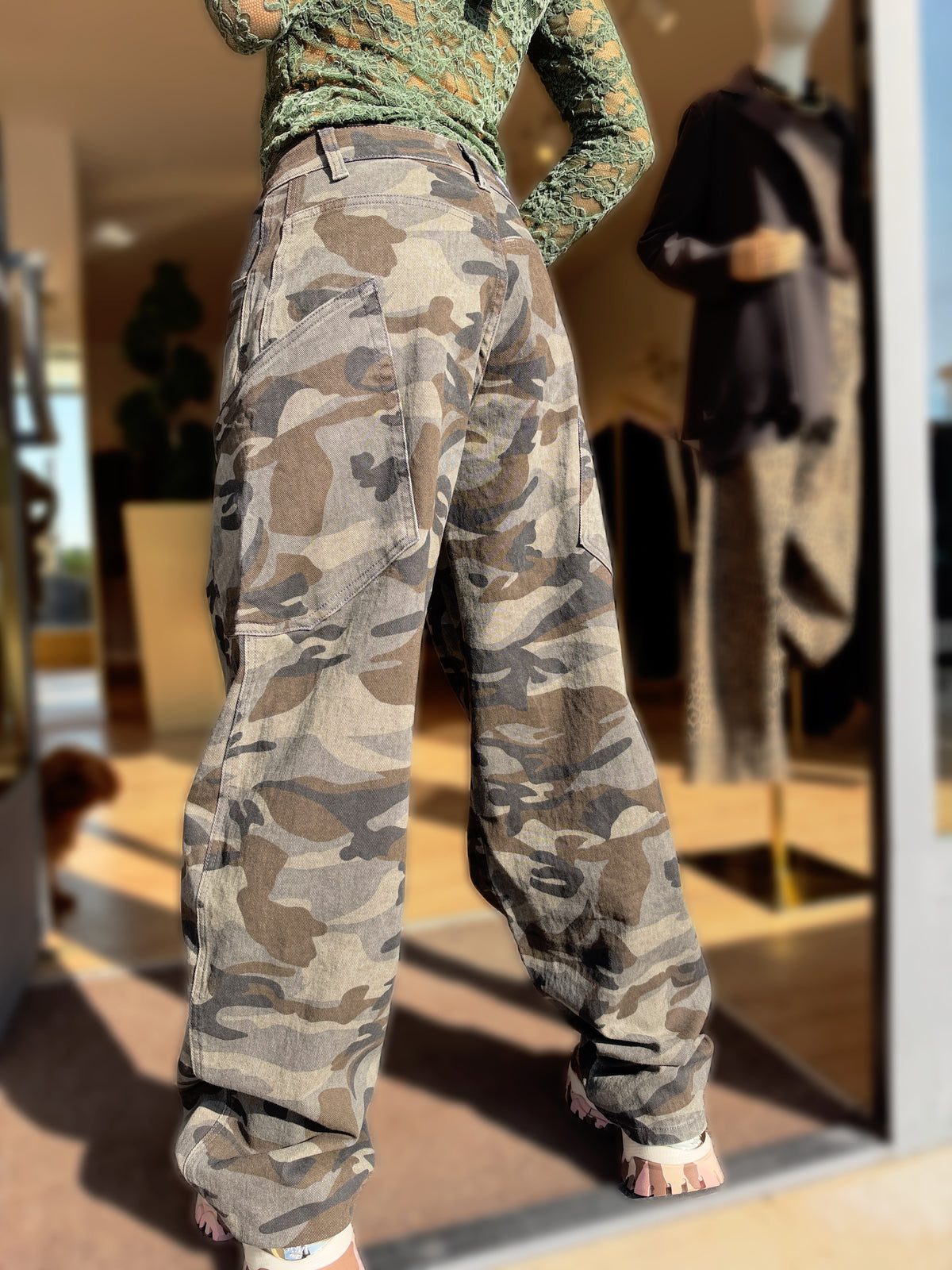 JEANS CARGO CAMOUFLAGE
