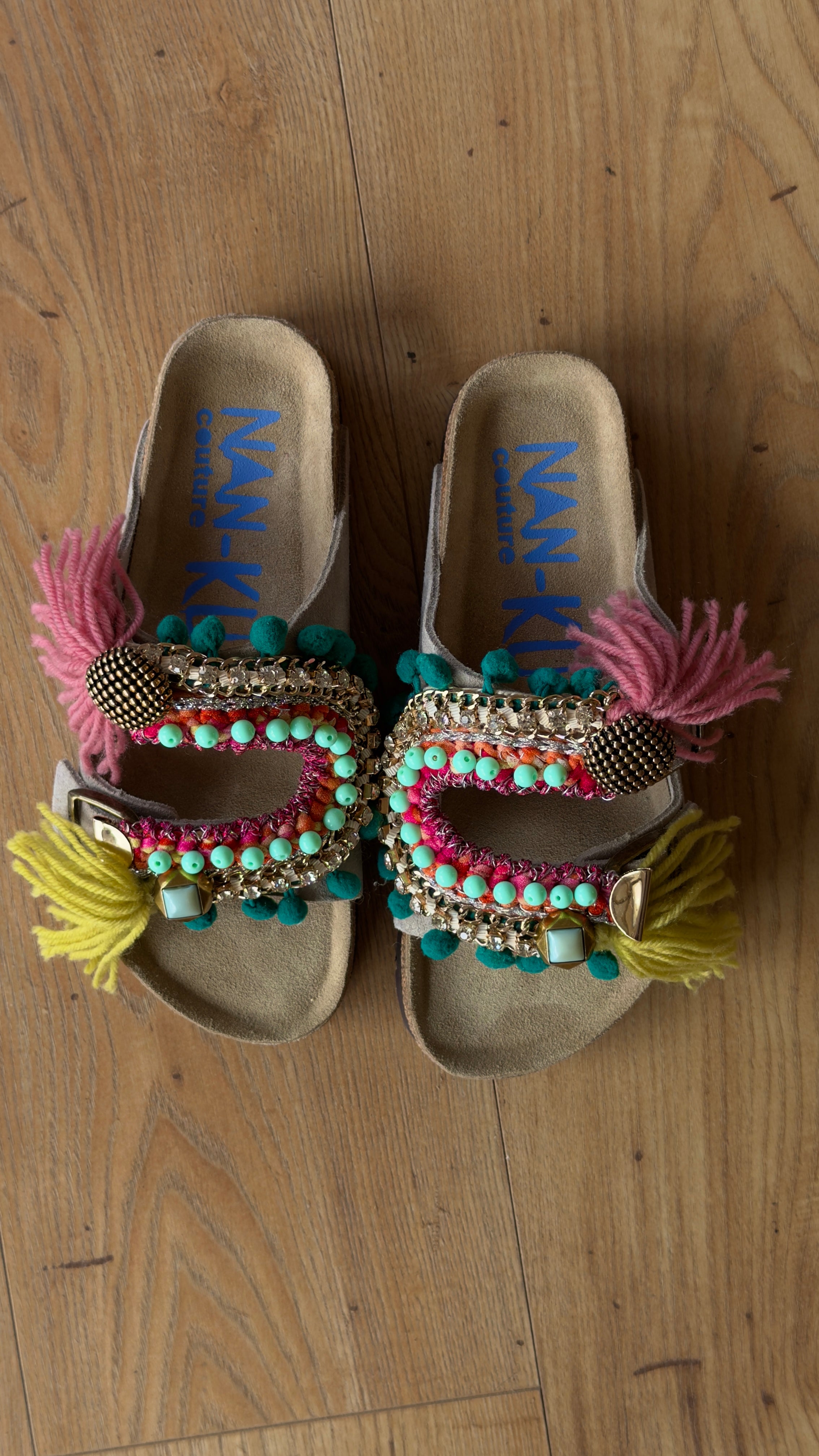 CIABATTE BOHO CHIC MULTICOLOR DECORATE
