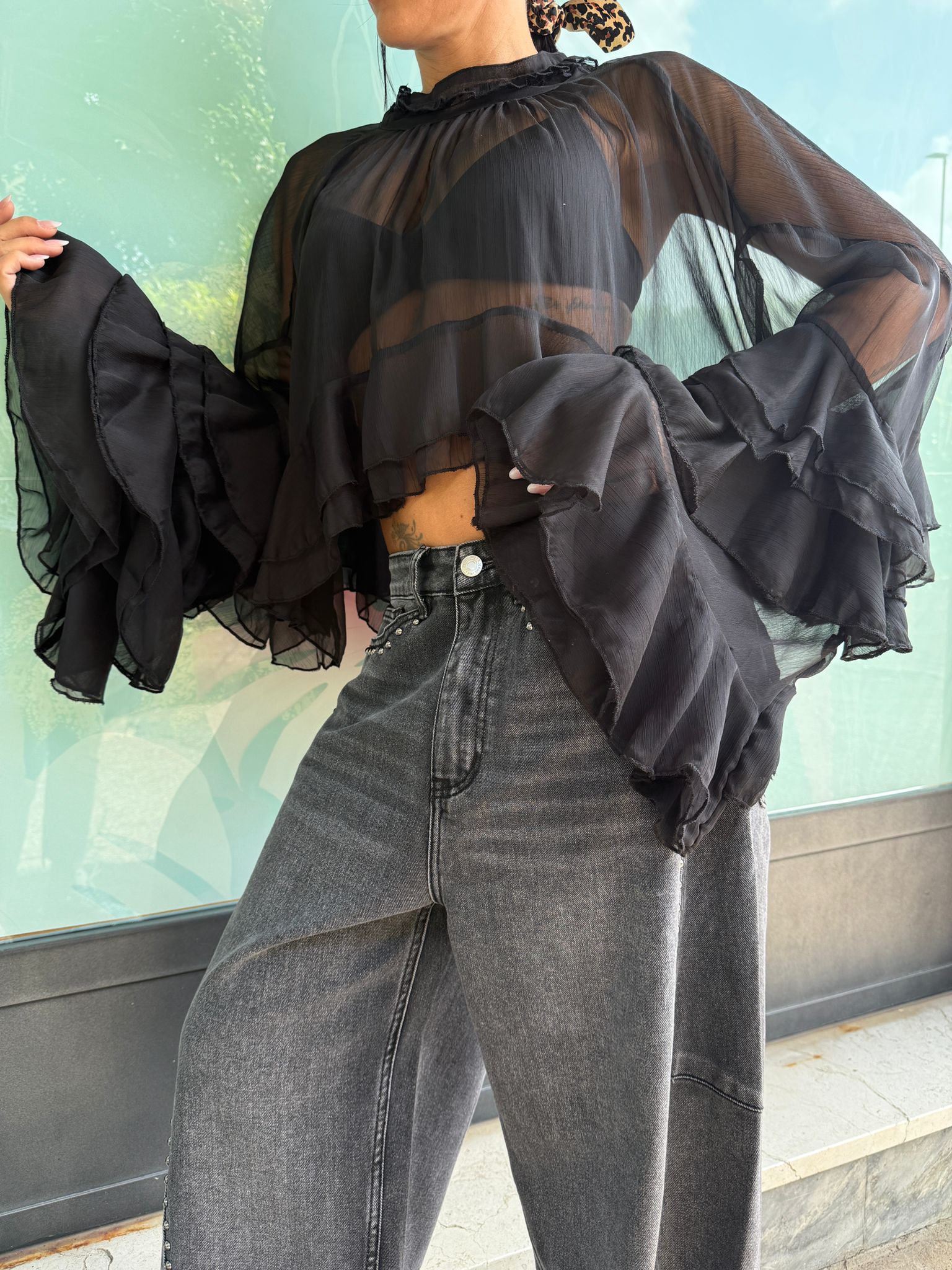 BLUSA VOILANT TRASPARENTE