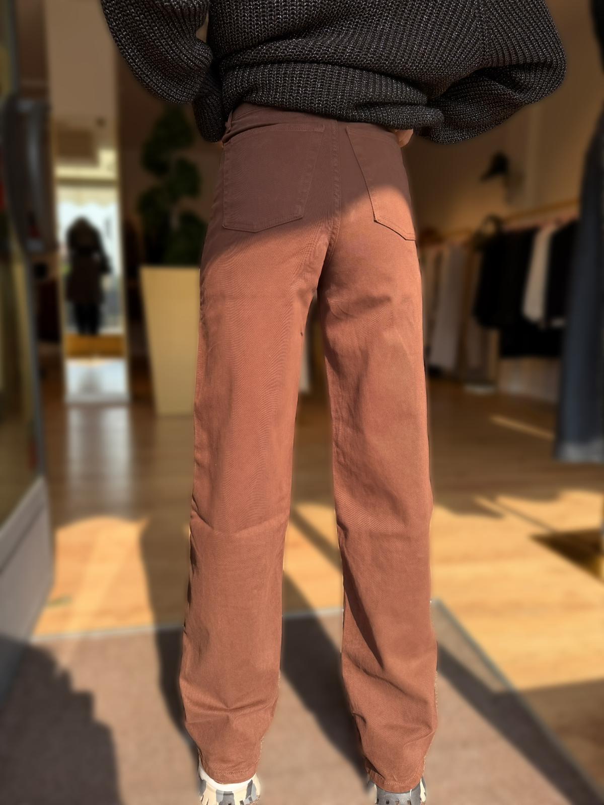 JEANS CIOCCOLATO WIDE LEG