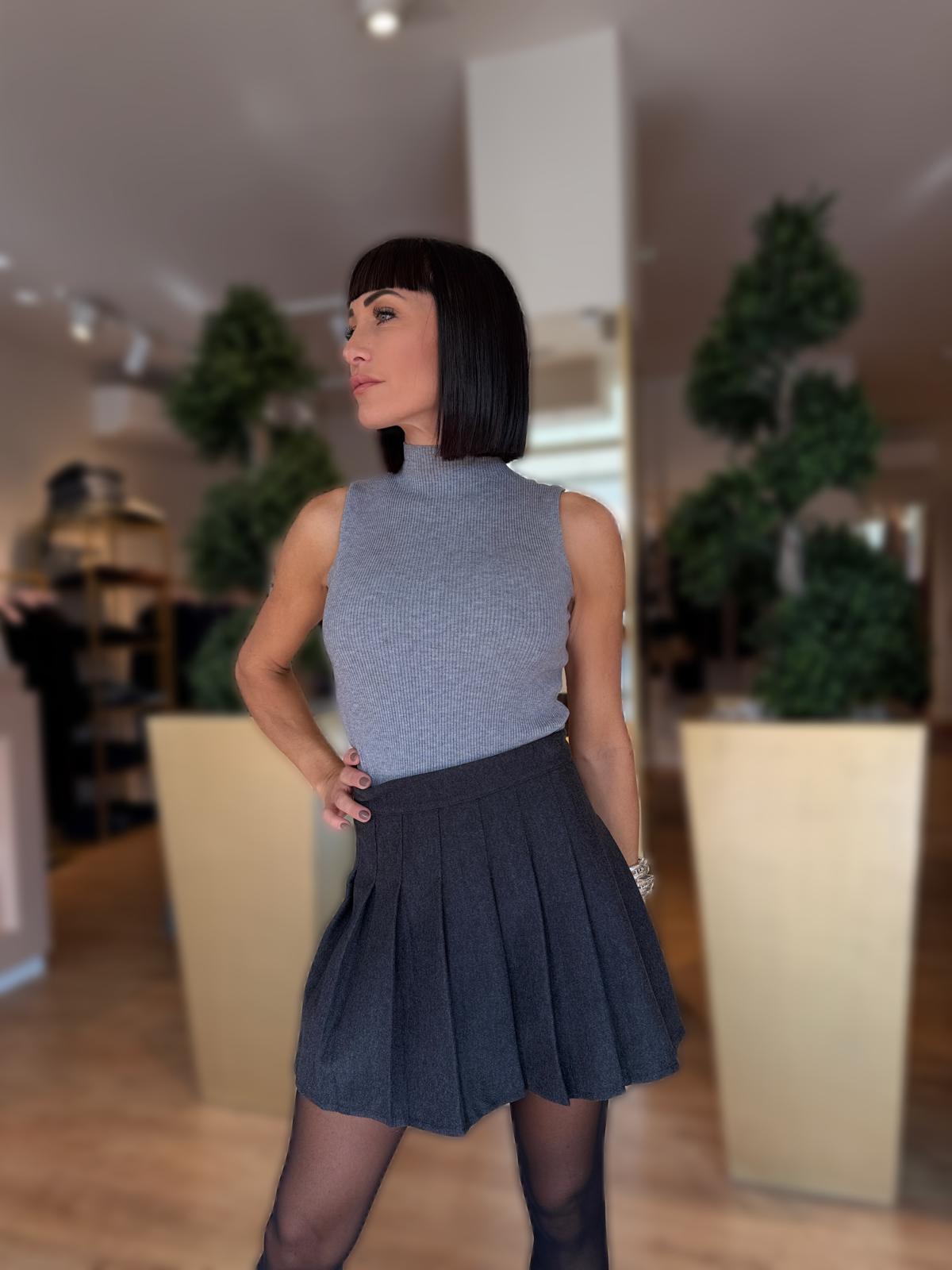 GONNA PANTALONCINO PIEGHE