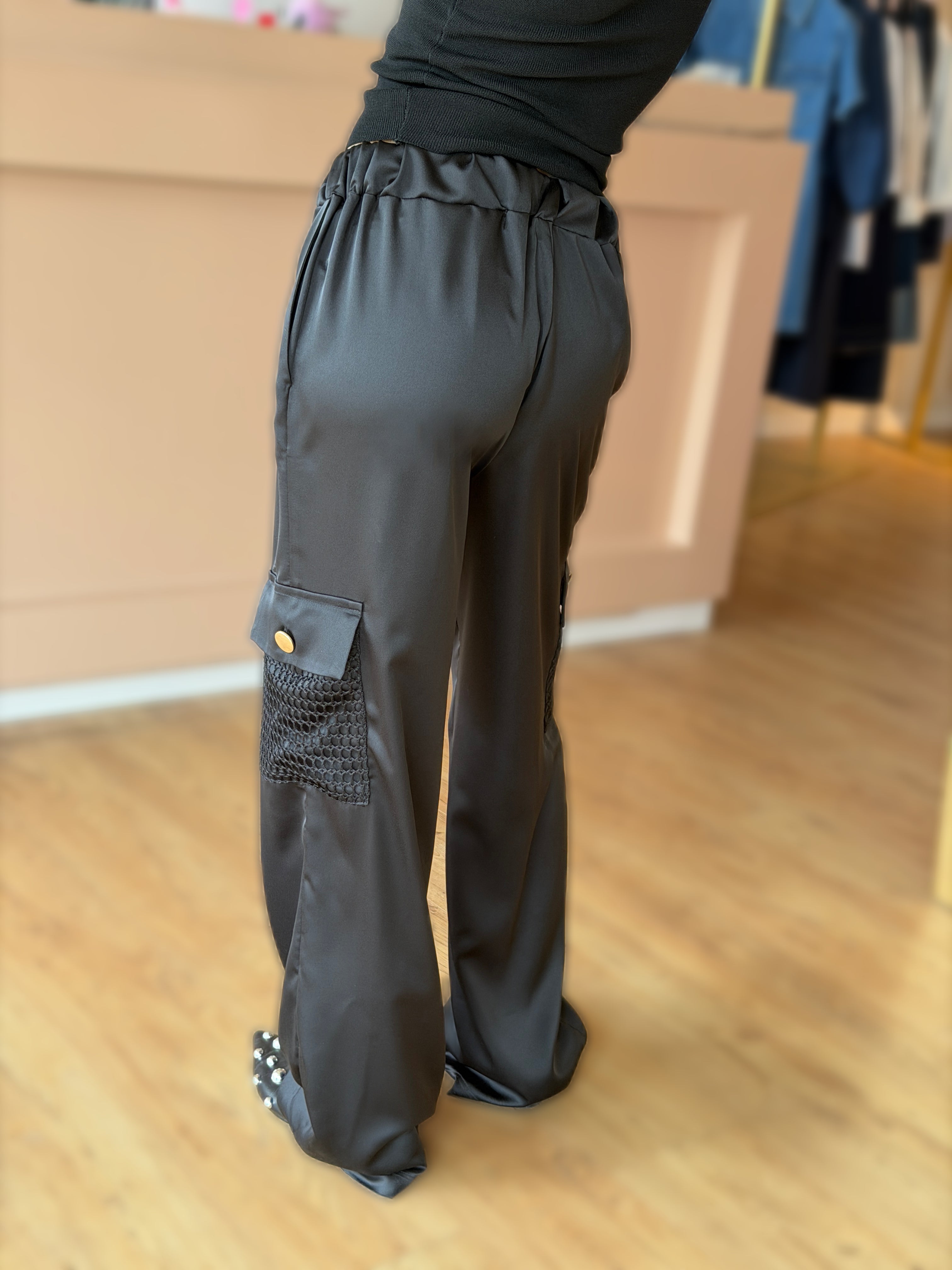 PANTALONE CARGO RASO