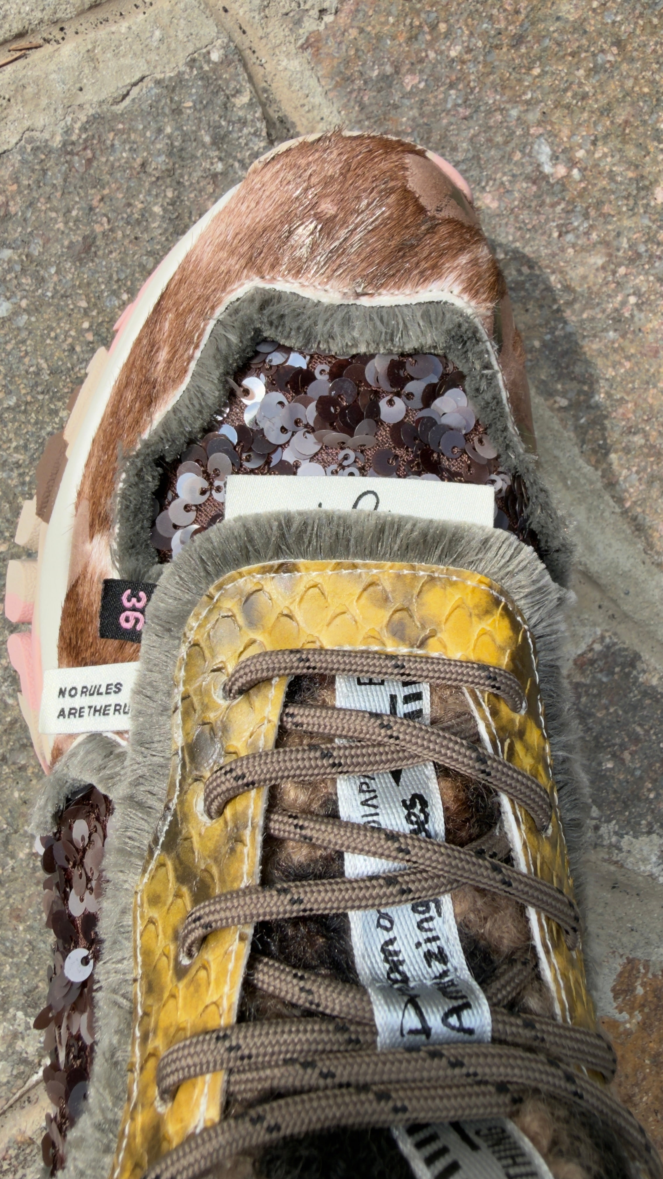 SNEAKERS COZY BROWN PINK