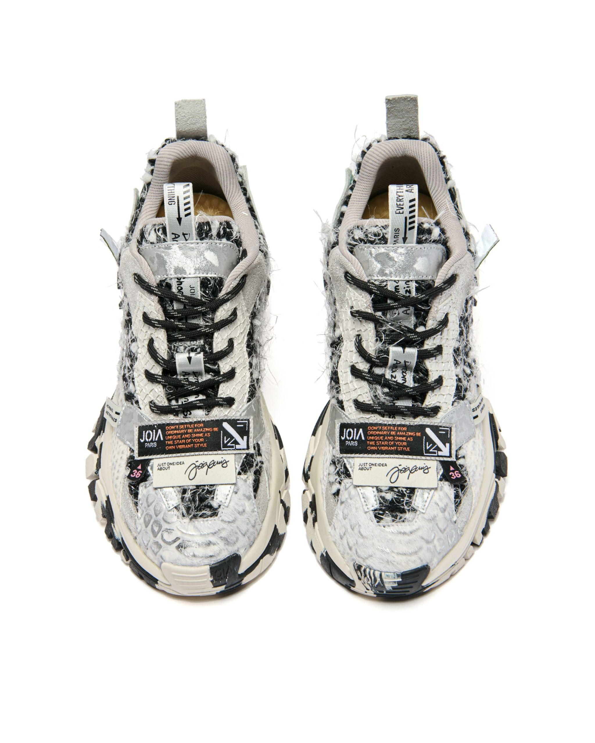 SNEAKERS PARISLABEL BLACK WHITE