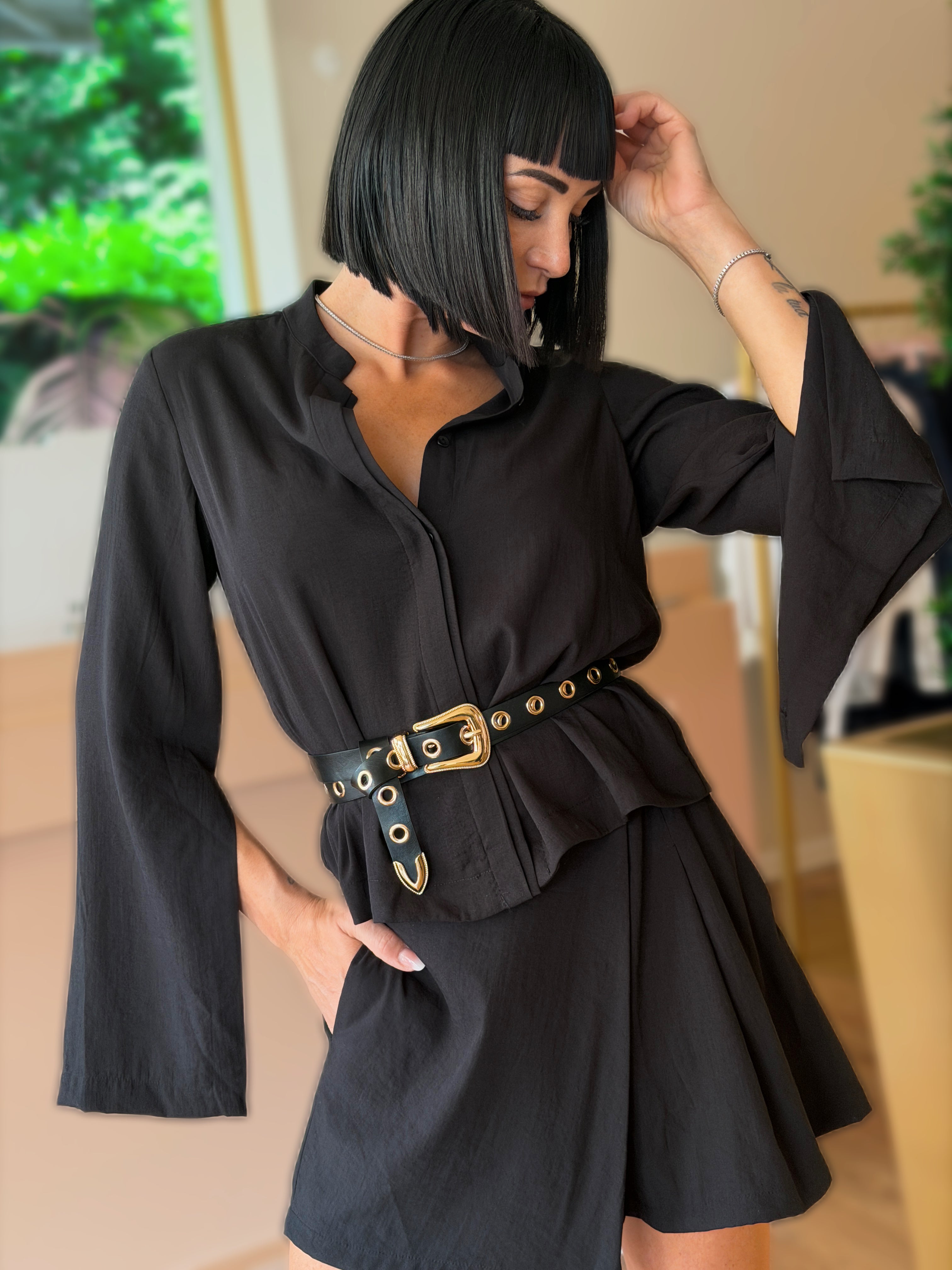COMPLETO BOHO-CHIC NERO