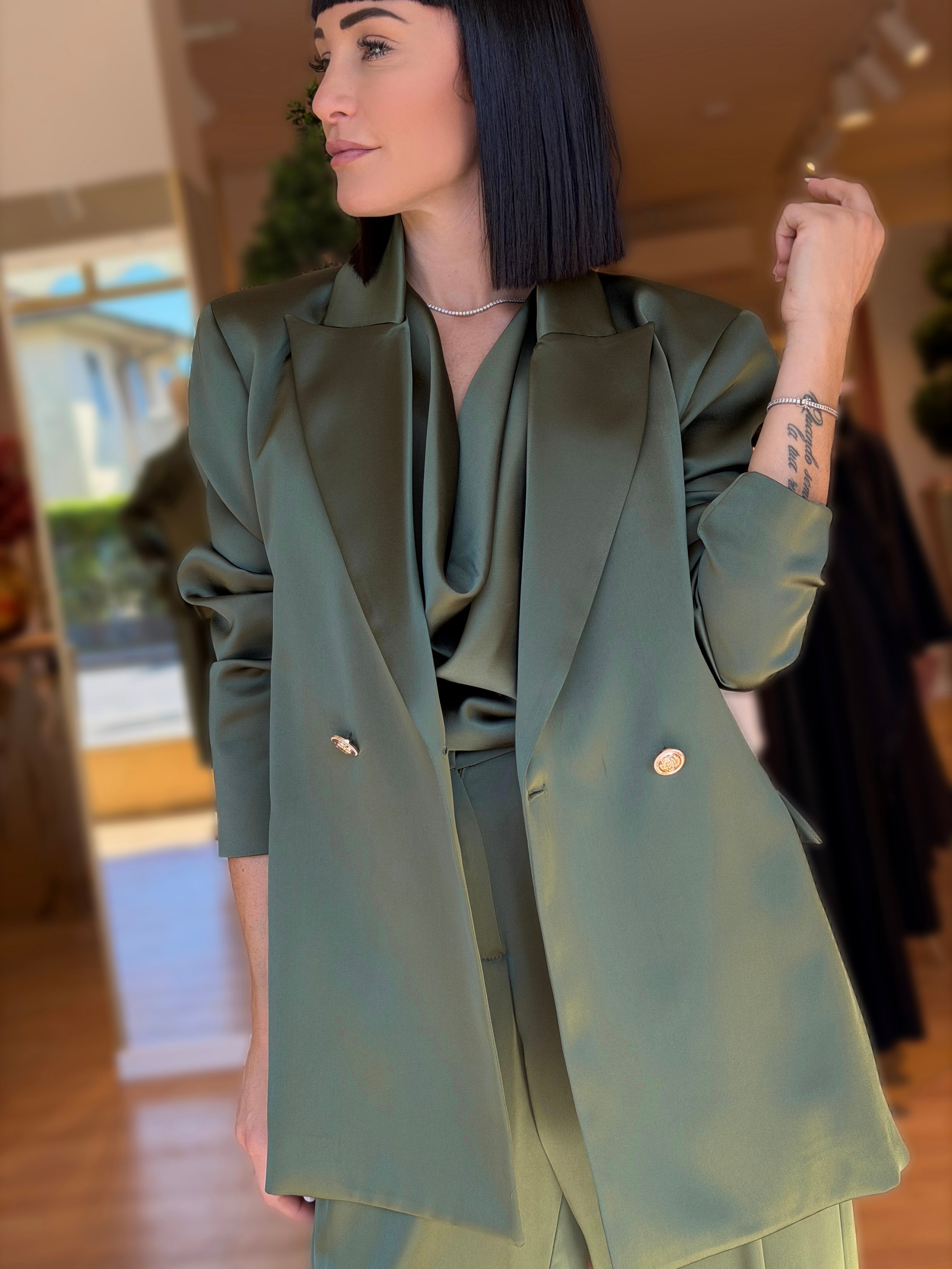 TAILLEUR SATINATO OLIVA