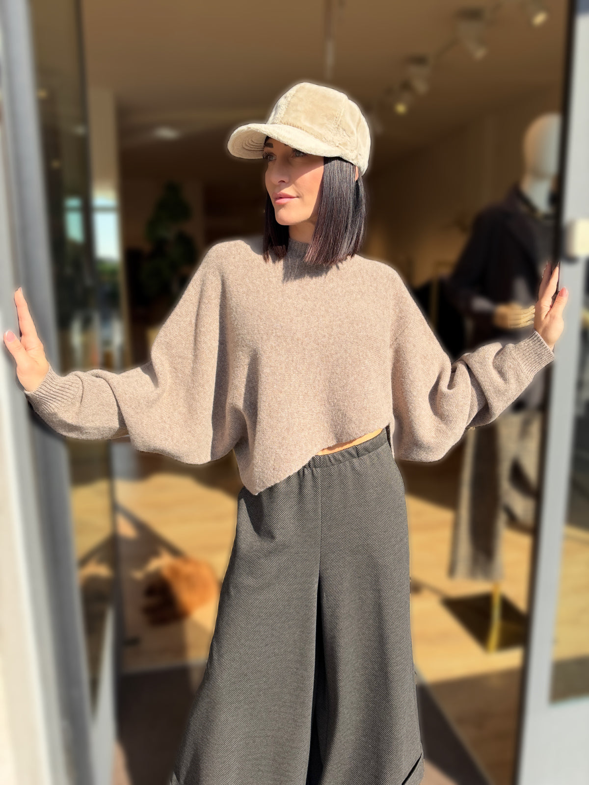 MAGLIONE CROP OVERSIZE