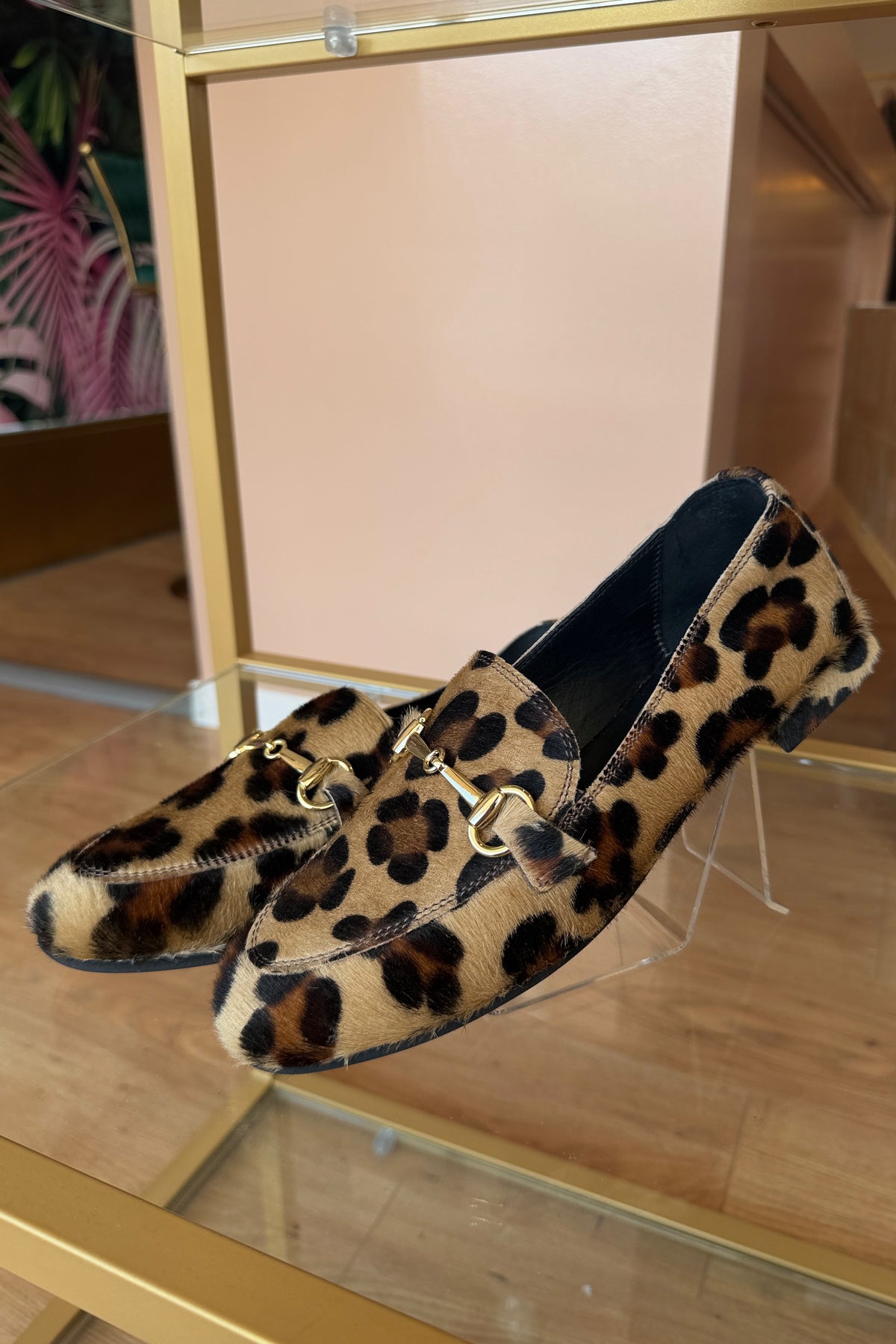 MOCASSINO ANIMALIER CON MORSETTO