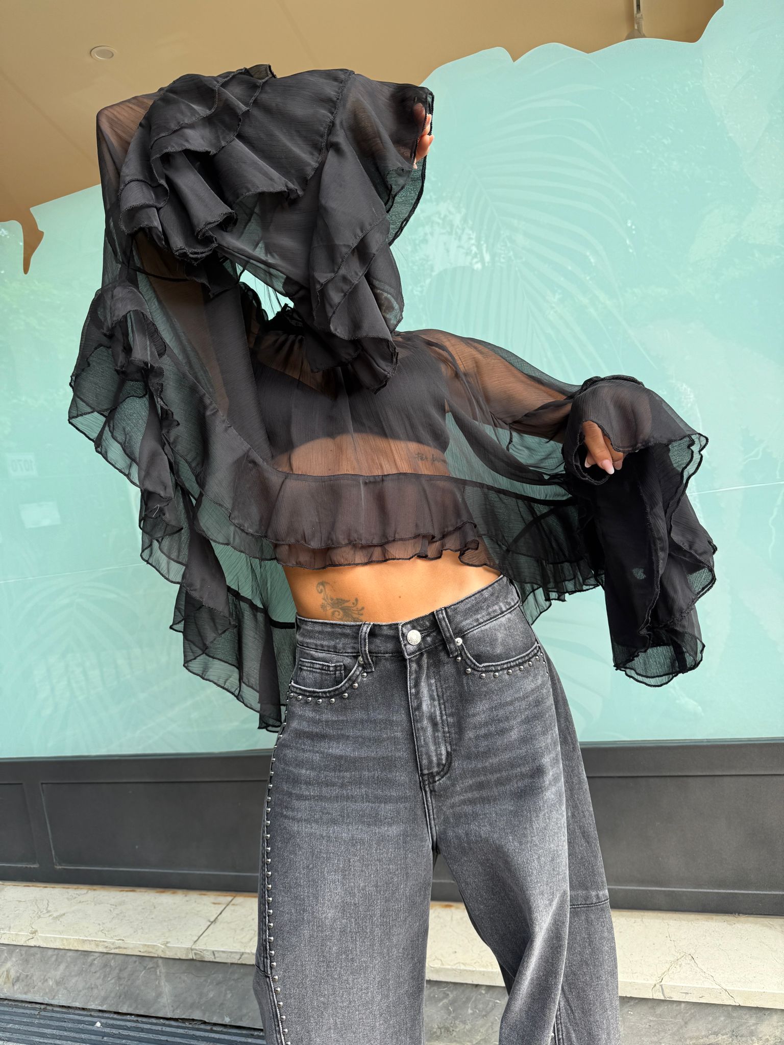 BLUSA VOILANT TRASPARENTE