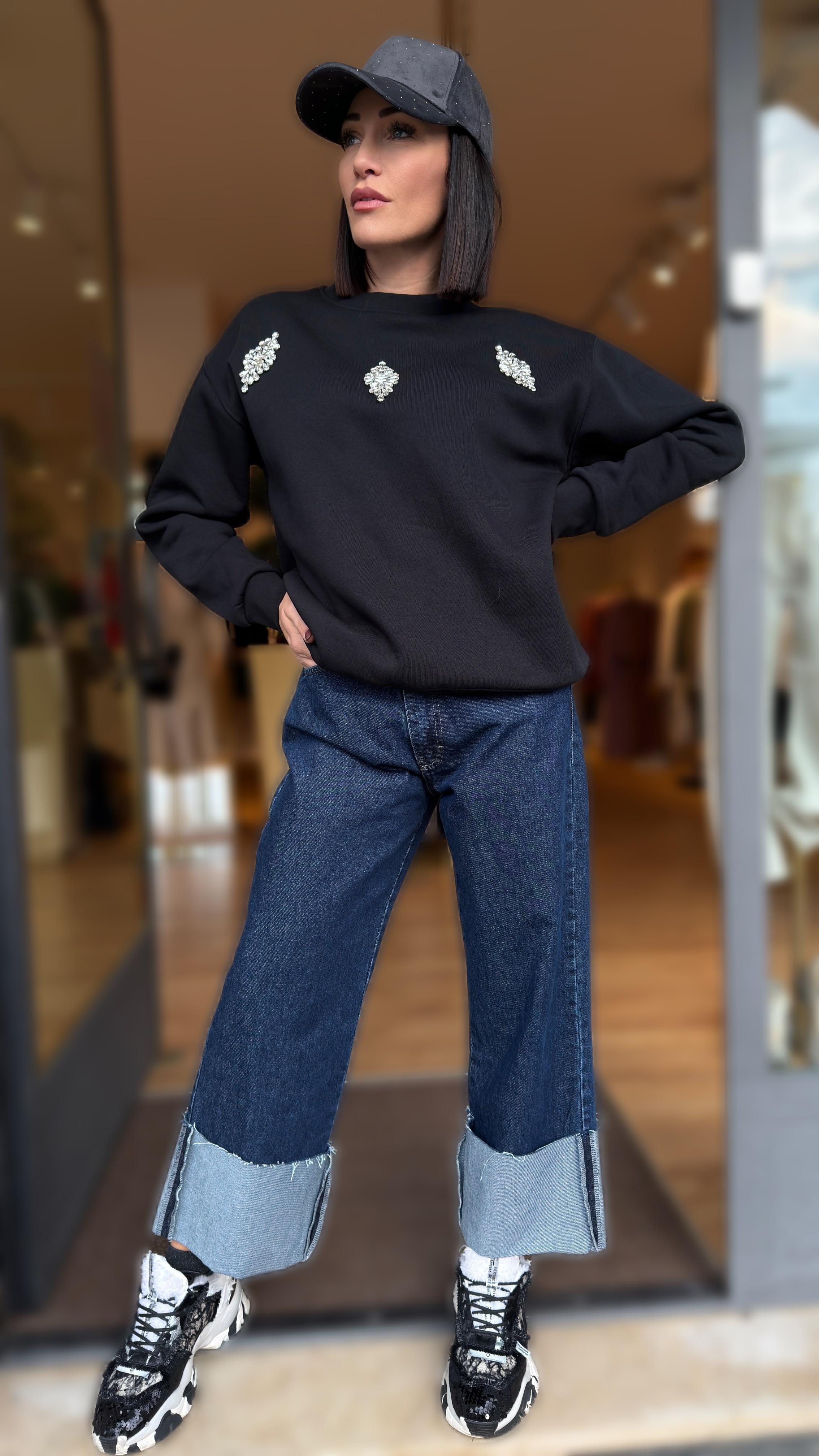 FELPA IMBOTTITA CON ACCESSORI