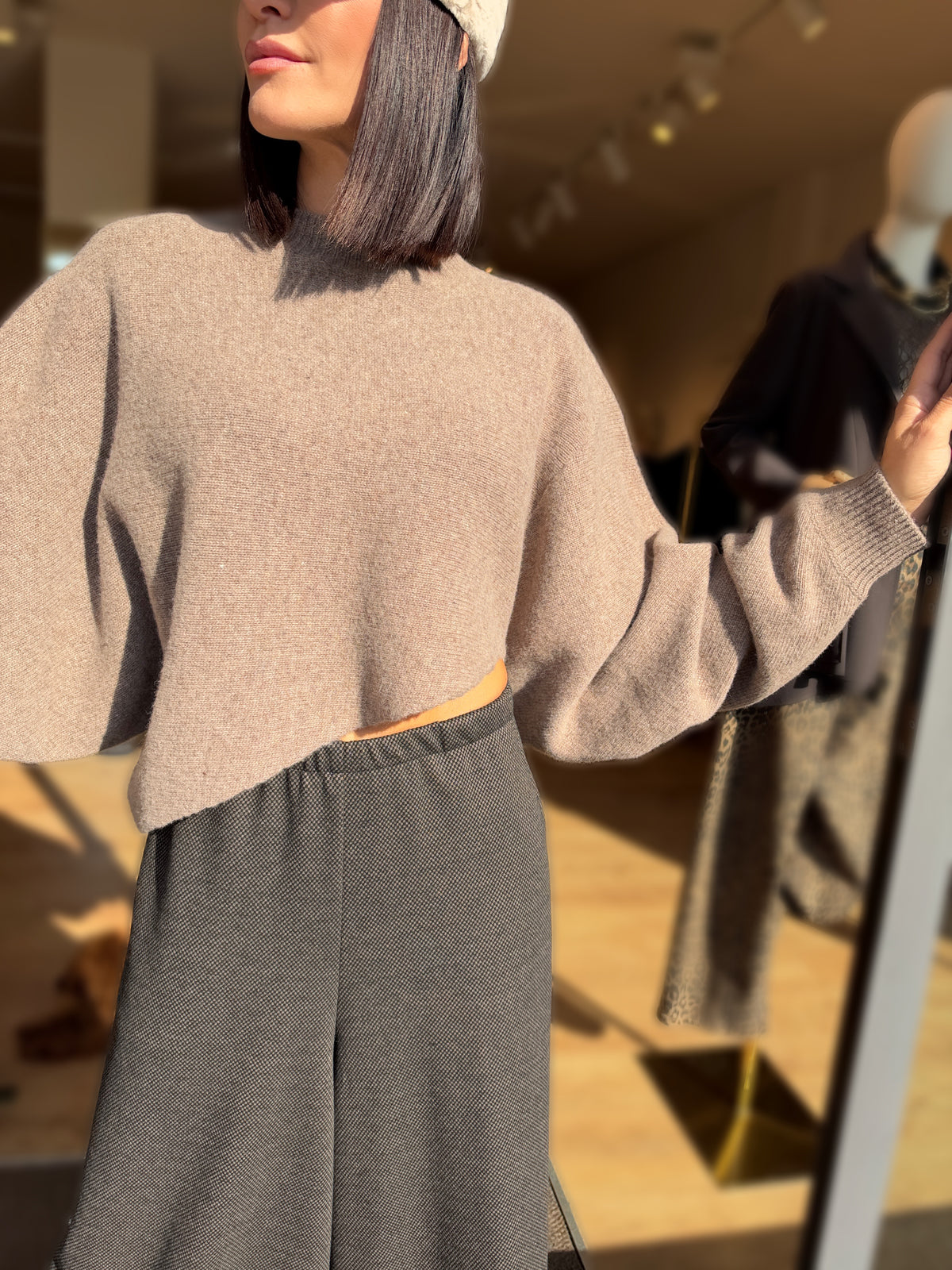 MAGLIONE CROP OVERSIZE