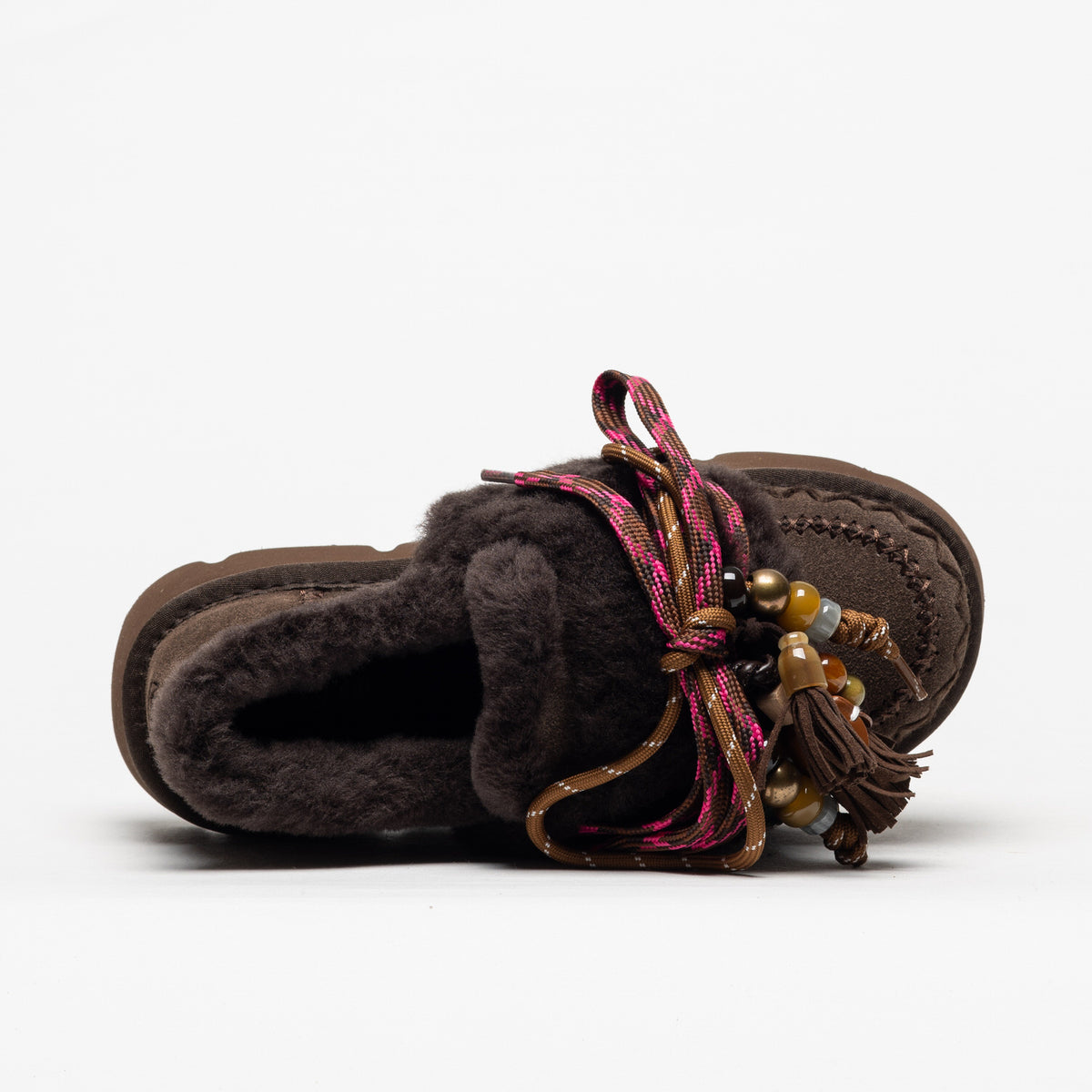 MOCASSINO IN CD CAMOSCIO CON PELLICCIA