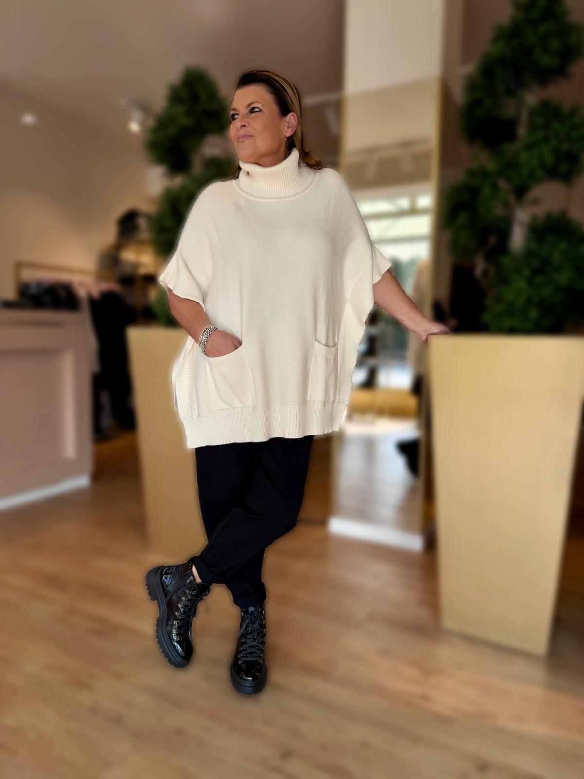 MAGLIA COLLONE PANNA