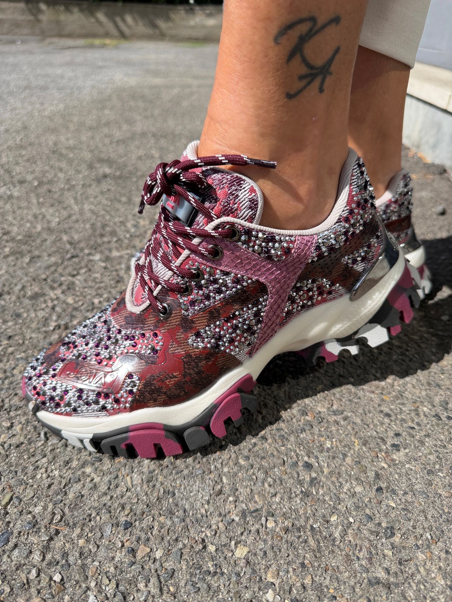 SNEAKERS JEWEL BORDEAUX