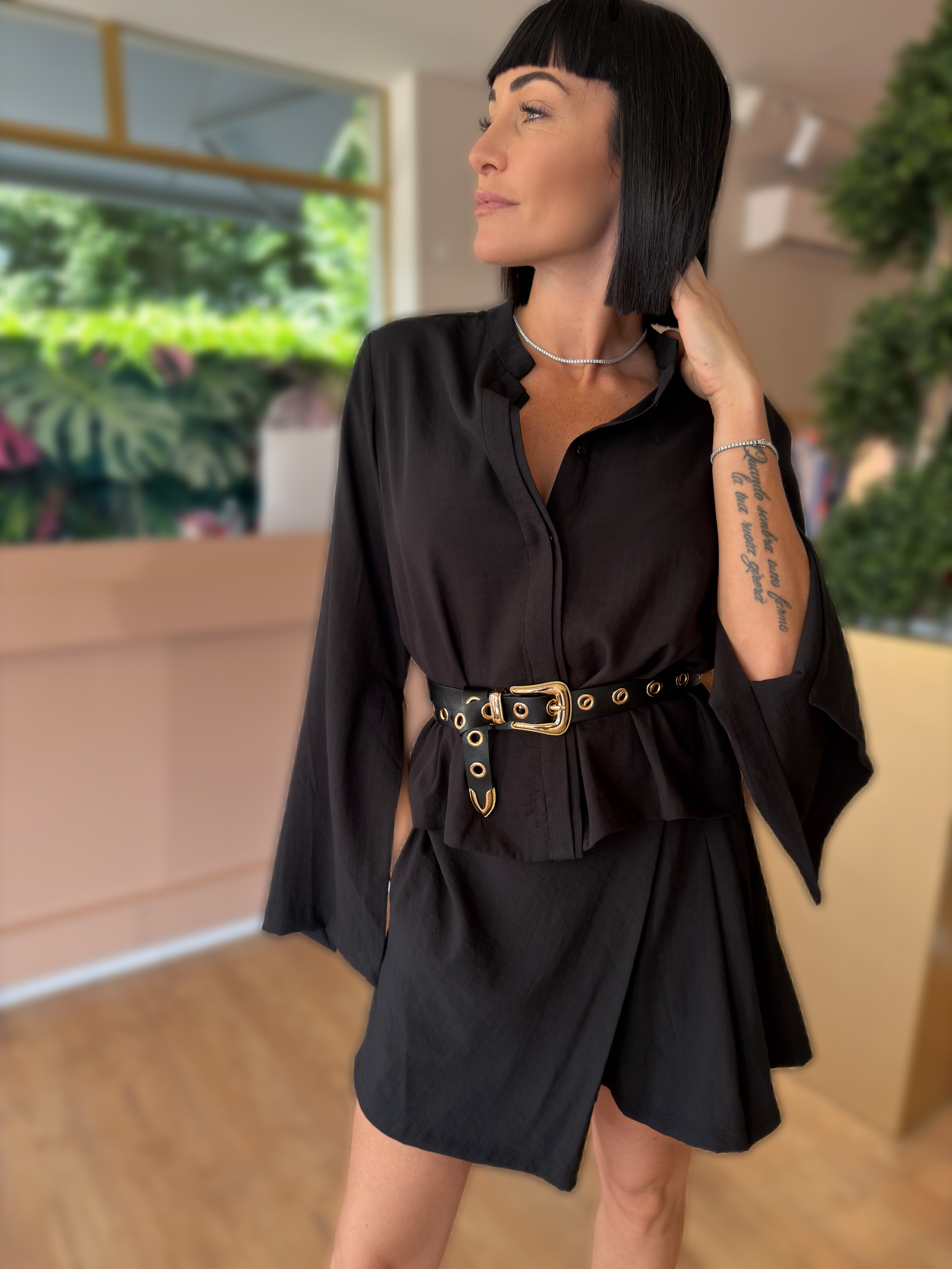 COMPLETO BOHO-CHIC NERO