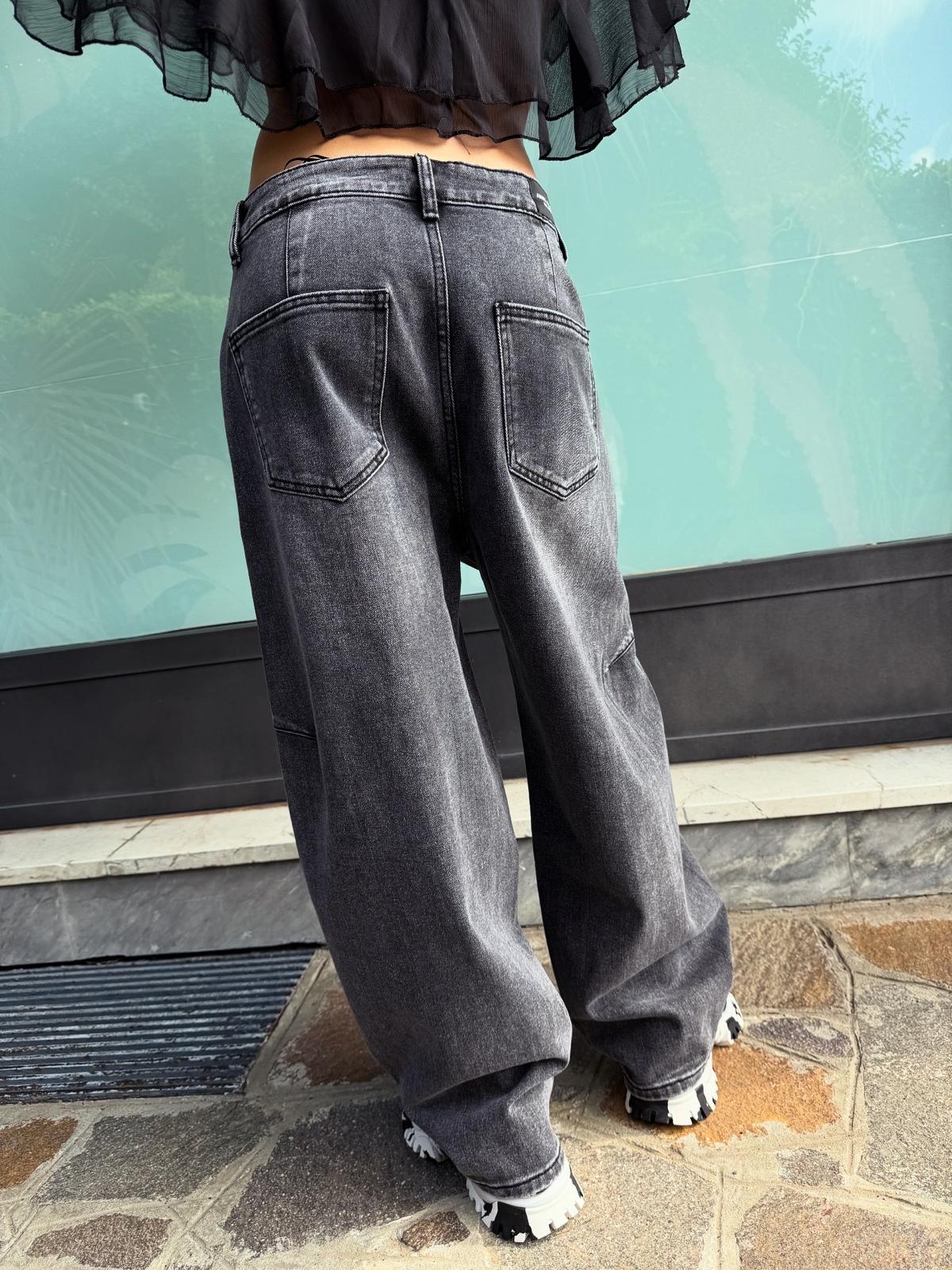 JEANS BALLOON BORCHIE