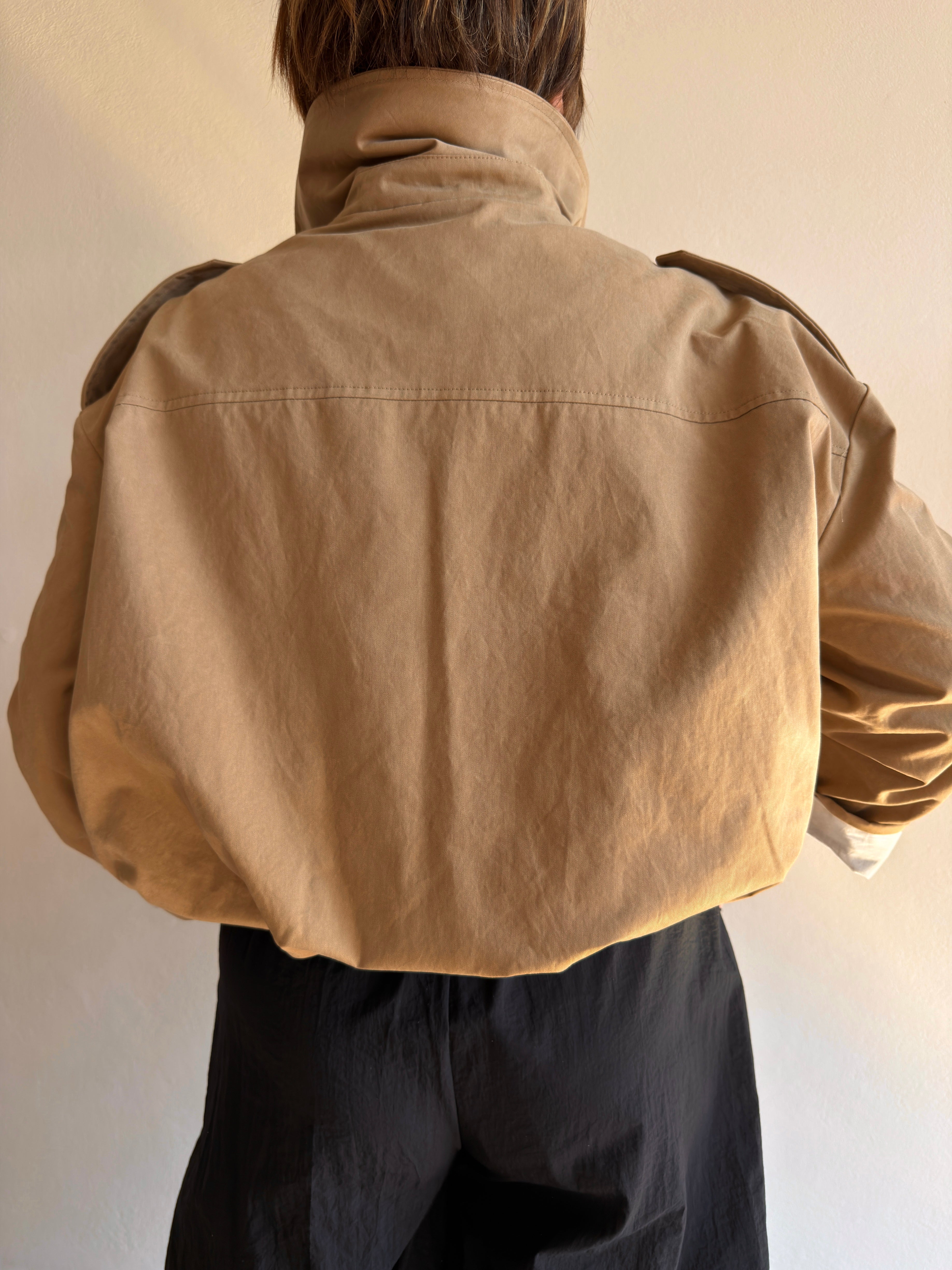 GIACCA BOMBER EFFETTO TRENCH