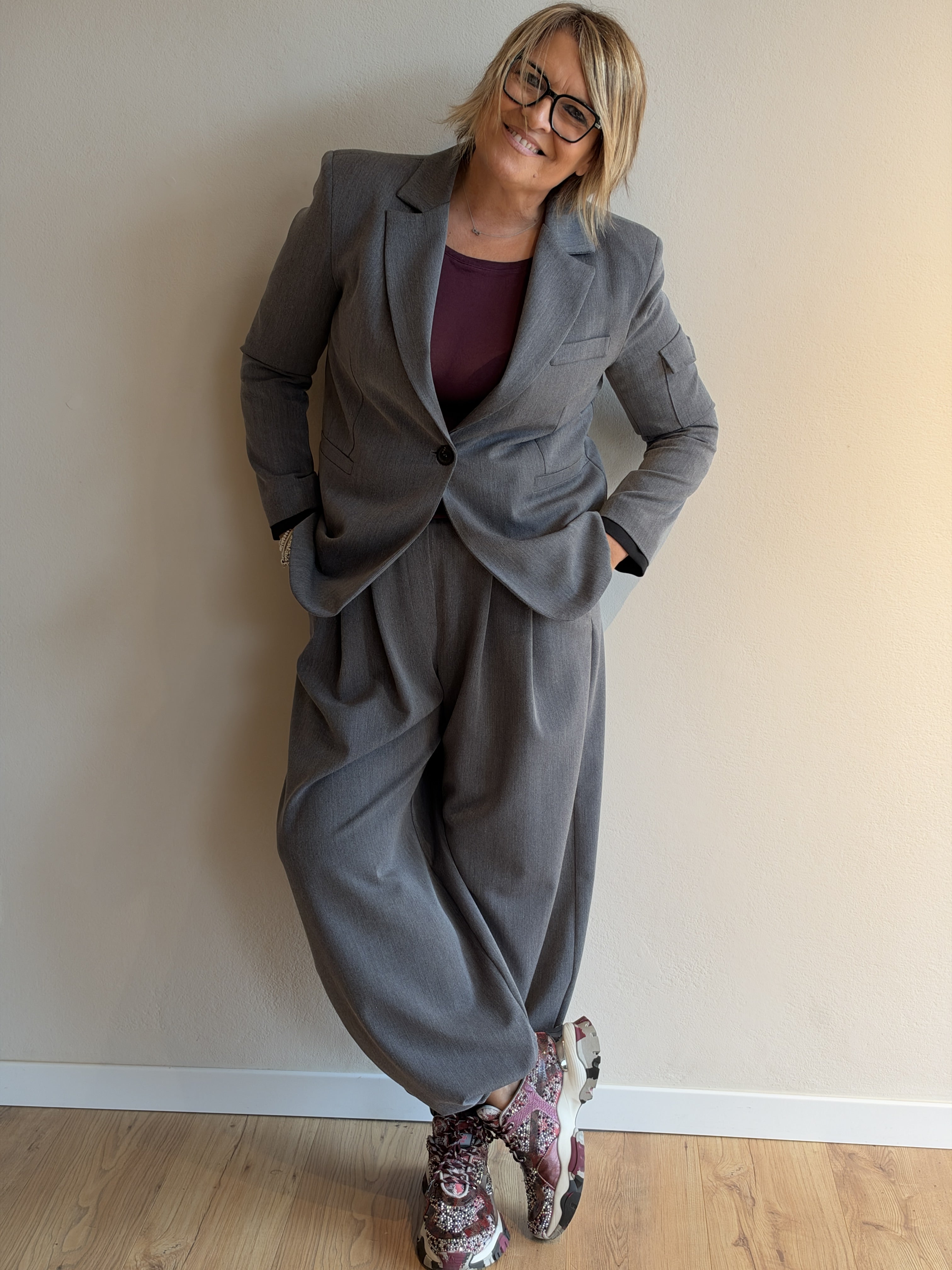 COMPLETO CASUAL GRIGIO