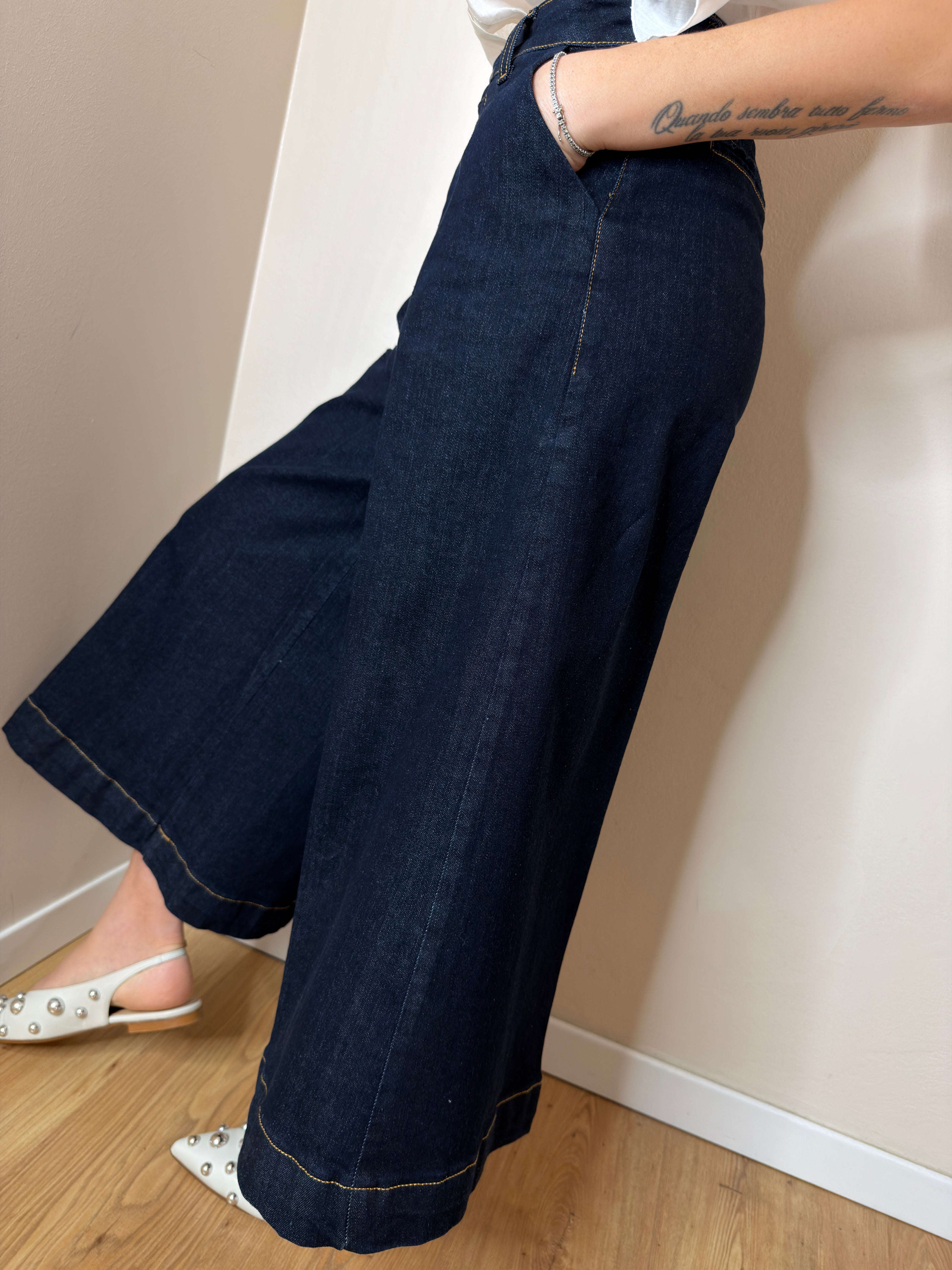 PANTALONE CULOTTE DENIM