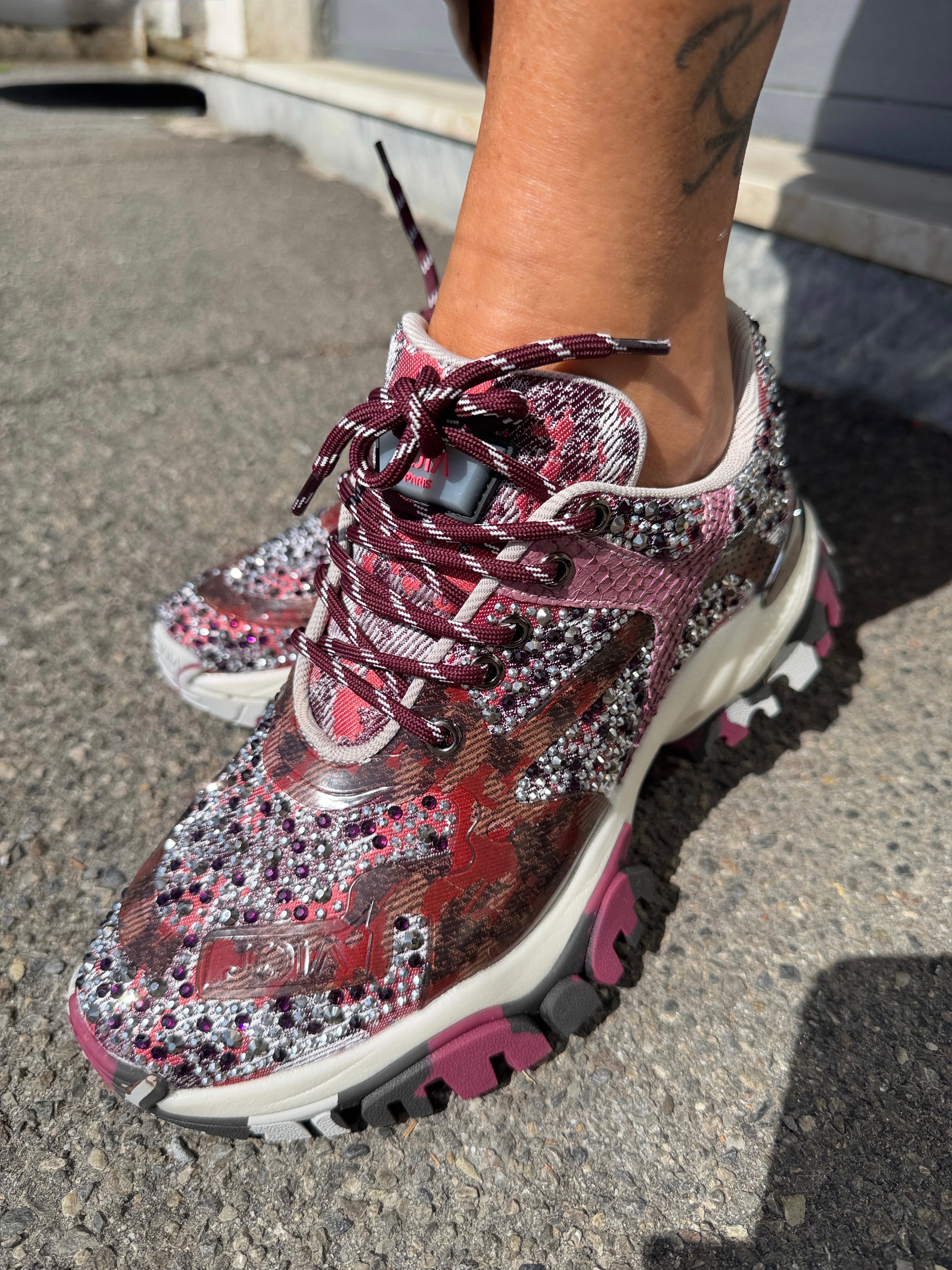 SNEAKERS JEWEL BORDEAUX