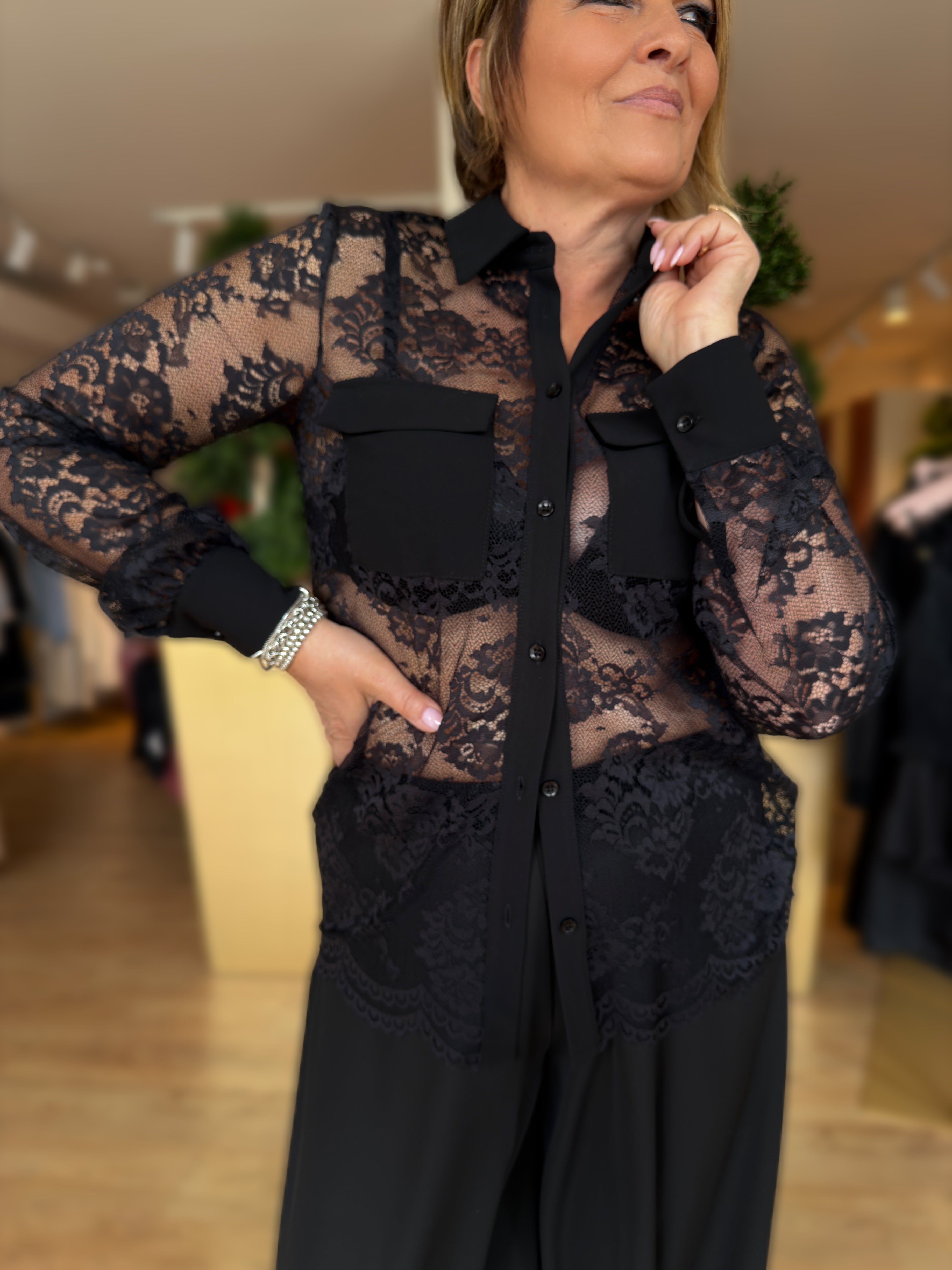 CAMICIA PIZZO