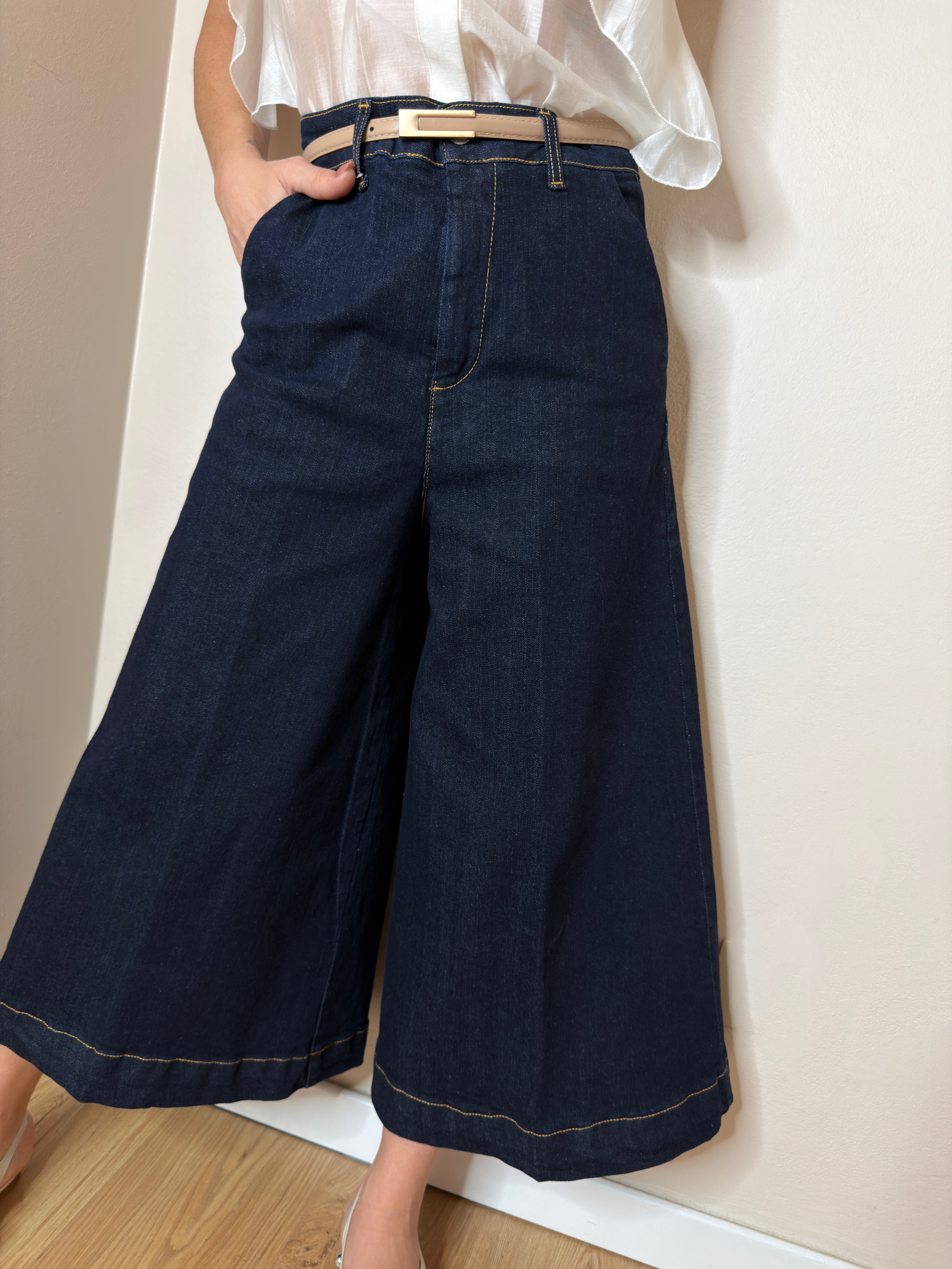 PANTALONE CULOTTE DENIM