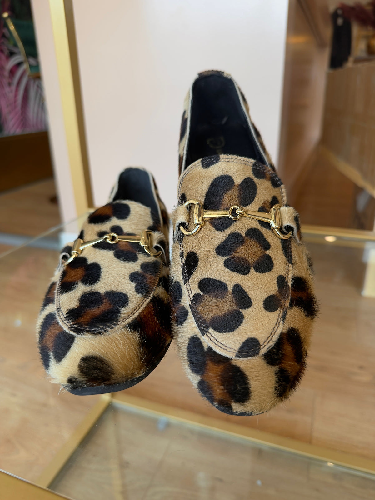 MOCASSINO ANIMALIER CON MORSETTO