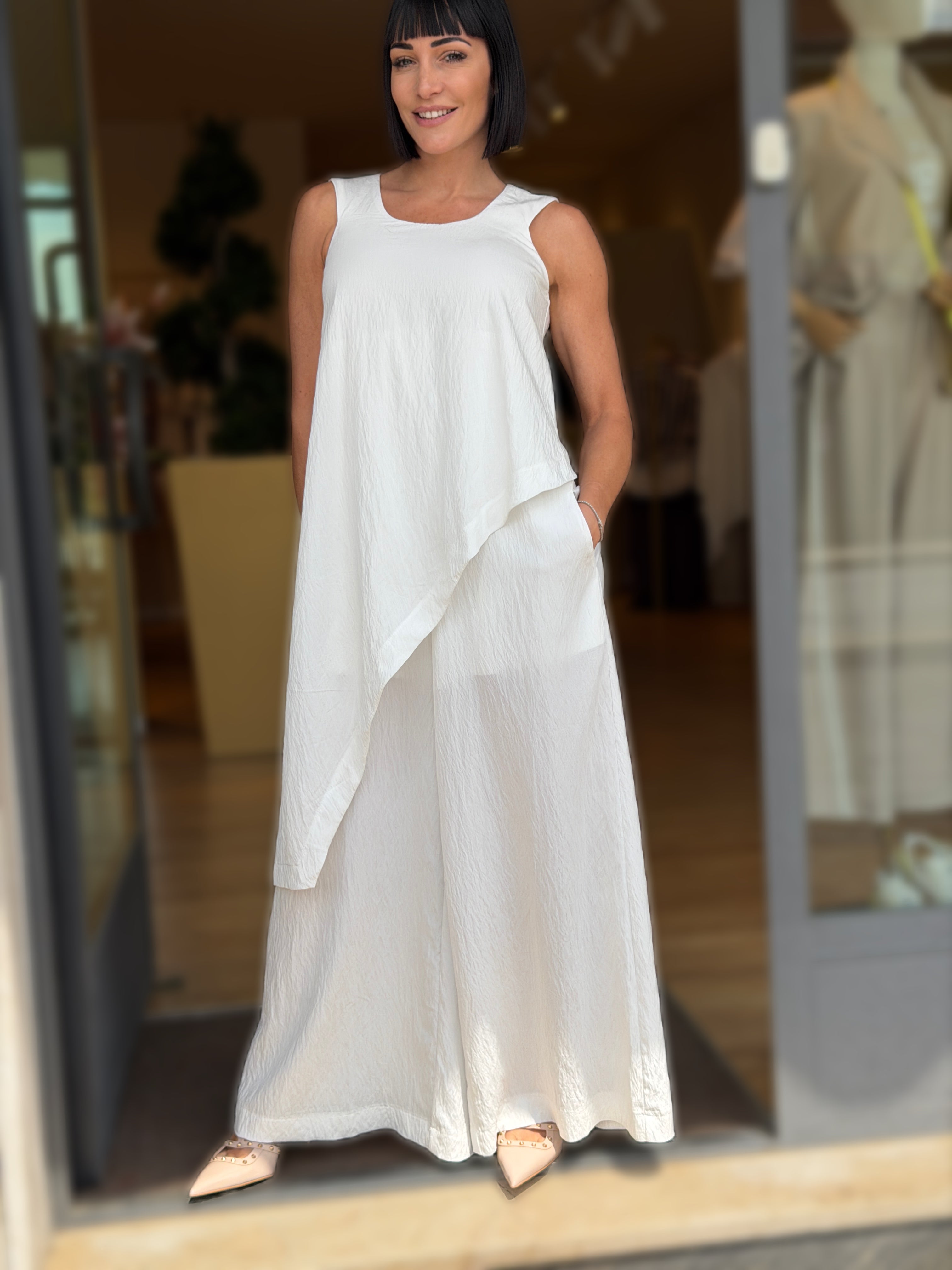 JUMPSUIT EFFETTO STROPICCIATO