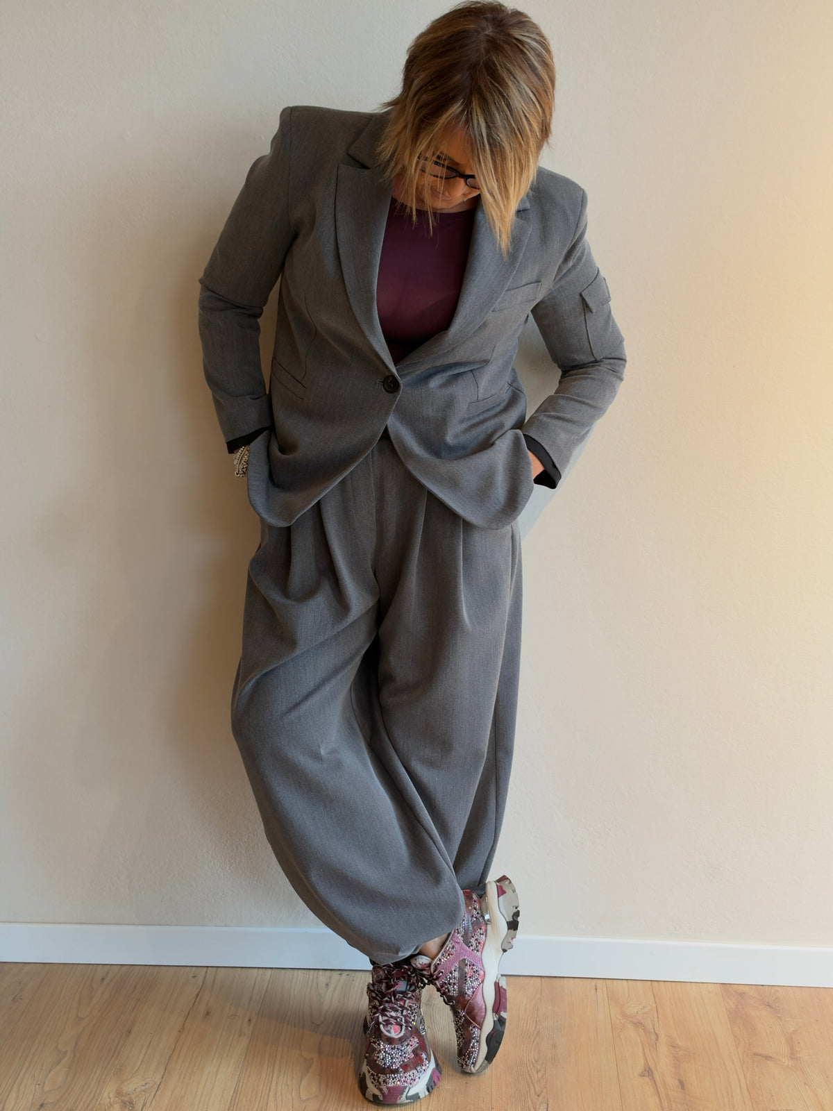 COMPLETO CASUAL GRIGIO