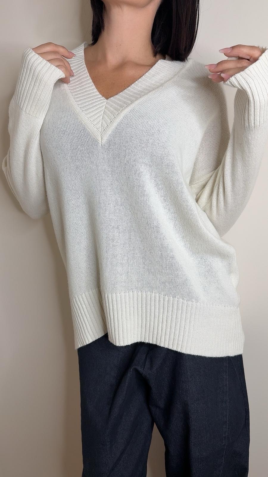 Maglione Cashmere scollo V